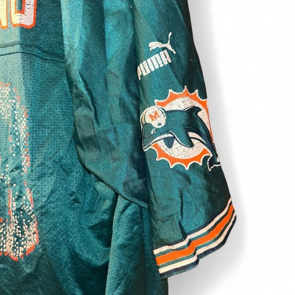 Vintage 90s Puma DAN MARINO #13 NFL MIAMI DOLPHINS Mens XL Home Jersey - Picture 3 of 8